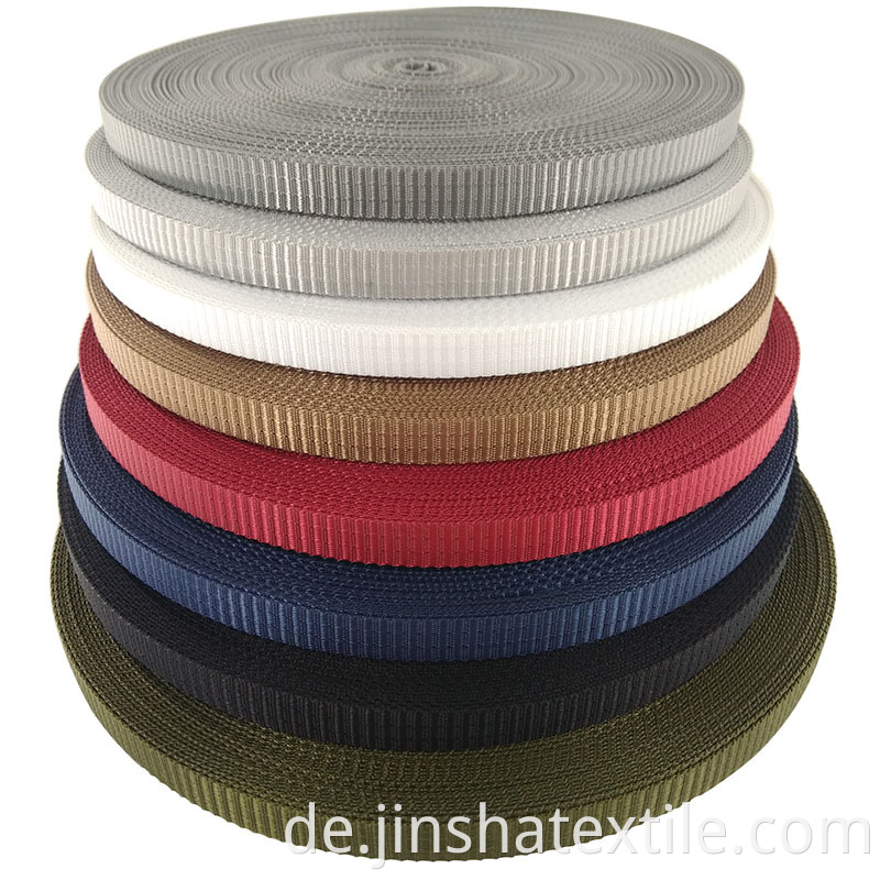 Benutzerdefinierte Nylon -Gurtband 15 mm 20 mm 25 mm Rohrnetzschlinge